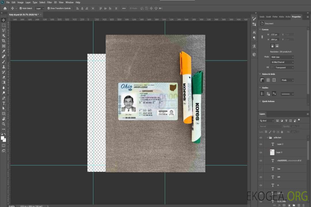 USA Ohio DL photolook AVANT template USA Ohio DL photolook AVANT template